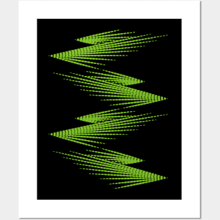 green straight lines Posters and Art